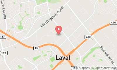 map, Toiture Les Couvreurs Duro-Toit à Laval (QC) | LiveWay