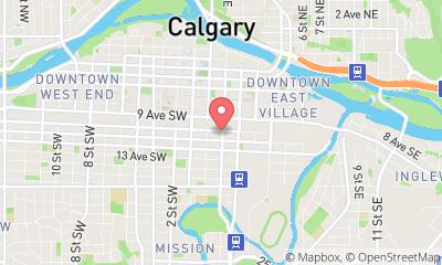 map, Calgary Business Centre - Shared Office Space for Rent