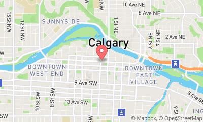 map, Regus - Calgary Sun Life