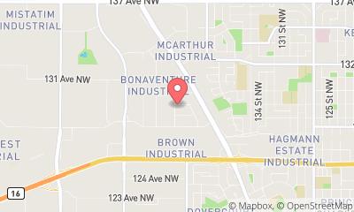 map, CanWest Movers Edmonton