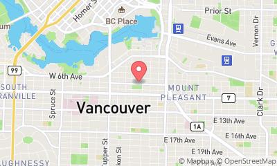 map, GVRD Roofing Inc Vancouver BC