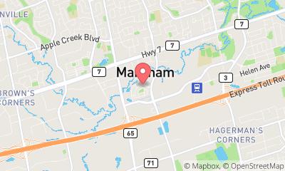 map, Electricians in Markham