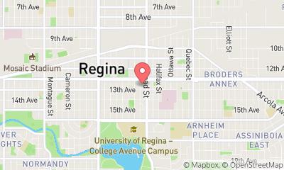 map, New Leaf Furnished Suites Regina, SK