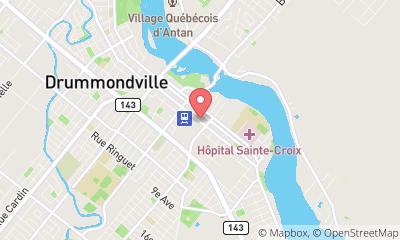 map, Lemieux Assurances - Drummondville