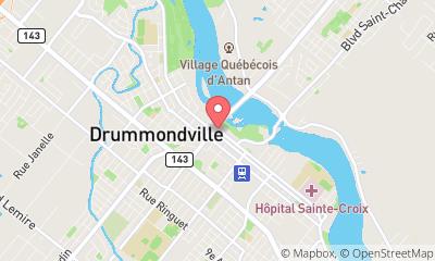 map, Hénault assurance inc. (Drummondville)