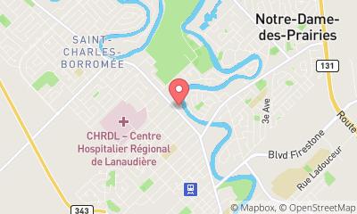 map, L'Auberge de la Rivière Joliette