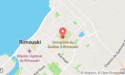 map, University of Quebec at Rimouski