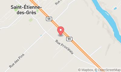map, Painter Ghislain Caron Entrepreneur Peintre in Saint-Étienne-des-Grès (Quebec) | LiveWay