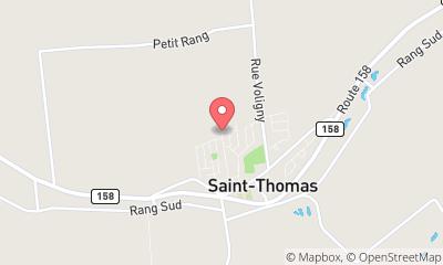 map, Lawn care service Entretien Saisonnier Maxime Provost in Saint-Thomas (Quebec) | LiveWay