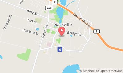 map, Location de bureau Sackville Commons à Sackville (NB) | LiveWay