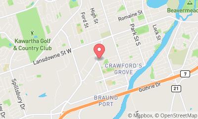map, Plancher Carrelage Higgins Hardwood Flooring Inc à Peterborough (ON) | LiveWay
