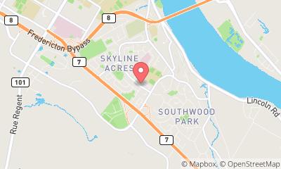 map, Gutter Cleaning Service Hydro Clean Inc. in Fredericton (NB) | LiveWay