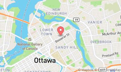 map, Location de maisons 160 Chapel à Ottawa (ON) | LiveWay