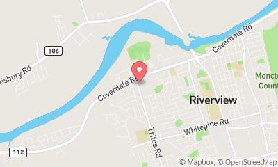 map, HVAC Hayward Healthy Home Solutions - Heat Pumps & Electrical in Riverview (NB) | LiveWay