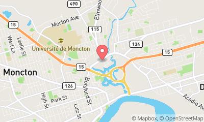 map, Plombier A-1 Plumbing Ctr à Moncton (NB) | LiveWay