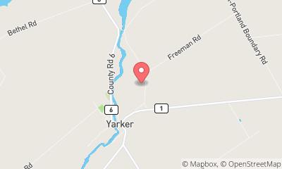 map, Plombier Jaynes Plumbing & Heating à Yarker (ON) | LiveWay